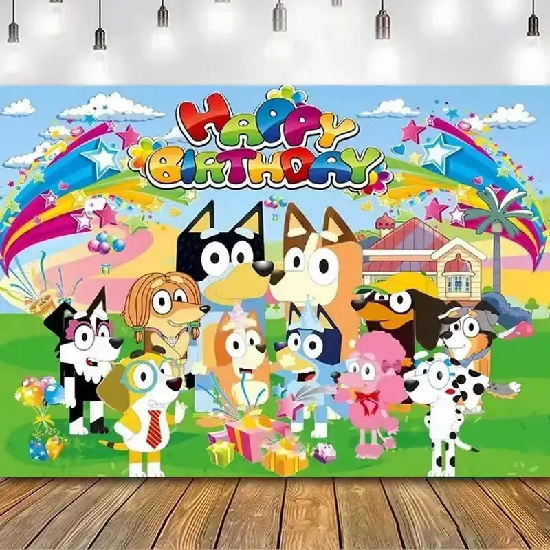 Bluey Bingo Family 210x180cm Decoration Clot Children&