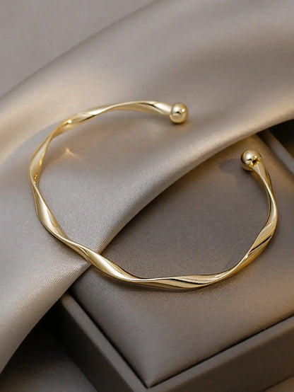 Textured Hammered Cuff Bracelet for Women, Adjustable Minimalist Stackable Wristband, Tarnish-Resistant Durable Everyday Jewelry, Chic Modernist Hand Accessories