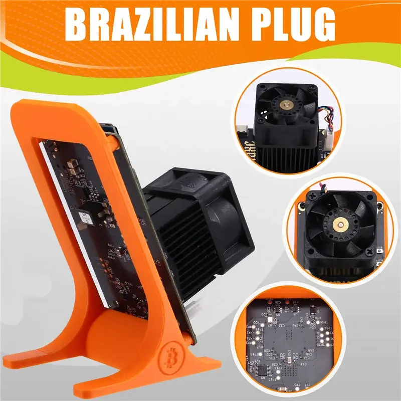 Bitaxe Gamma 601 Solo Miner 1.2TH/S BM1370 Asic Chip 18W From Antminer S21 Pro Bitcoin BTC Miner Wth Bracket