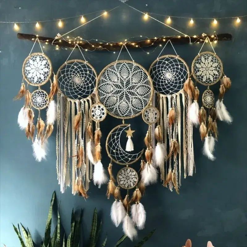 Macrame Dream Catcher Modern Dream Catchers Interior Aesthetic Dreamcatcher Decorative Luxury Dreamcatchers Hanging Decoration