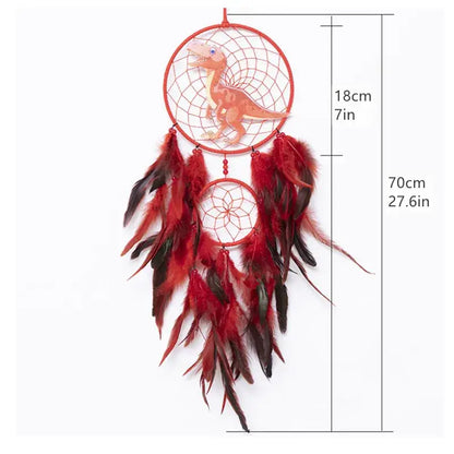 Animals Dinosaur Dream Catchers Wall Decor for Kids Children Room Cute Crocodile Horse Catcher Hanging Ornament Home Accessories
