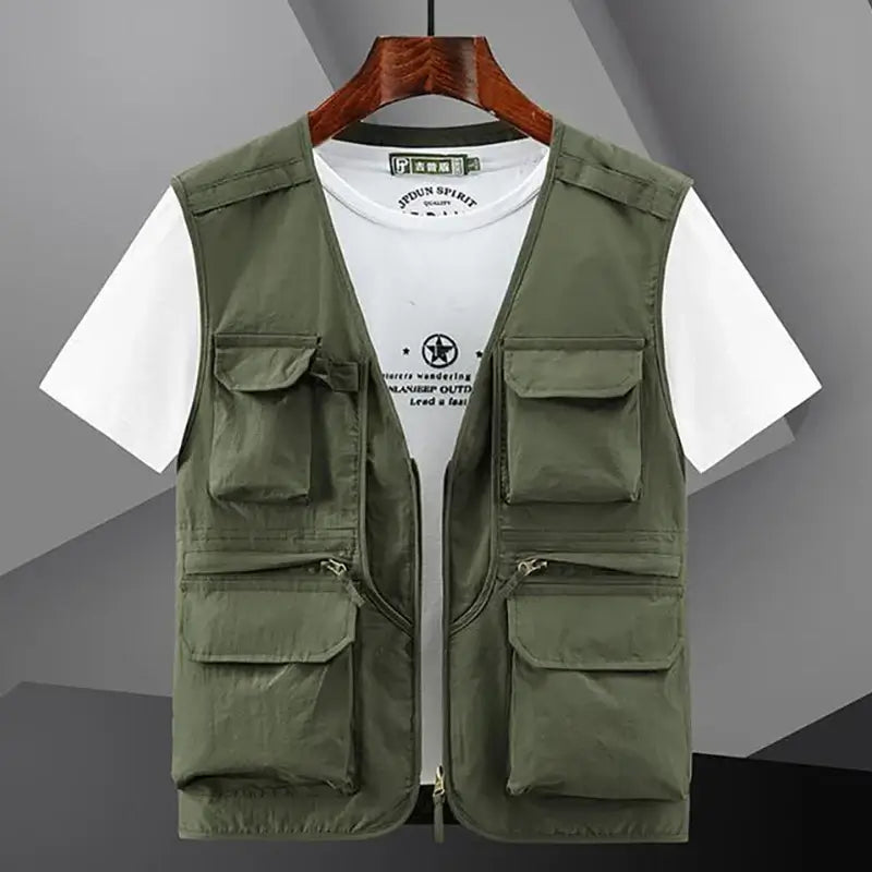 6XL Summer New Outdoor Vest Men Utility Tactical Multi-pocket Vest