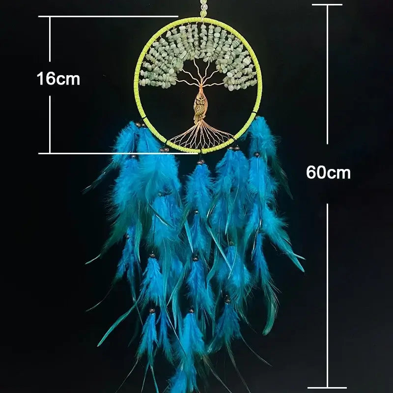 emerald green dream catcher wall hanging