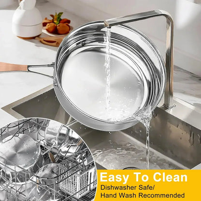 Stainless Steel Cookware Set - 10 Piece Induction Ready