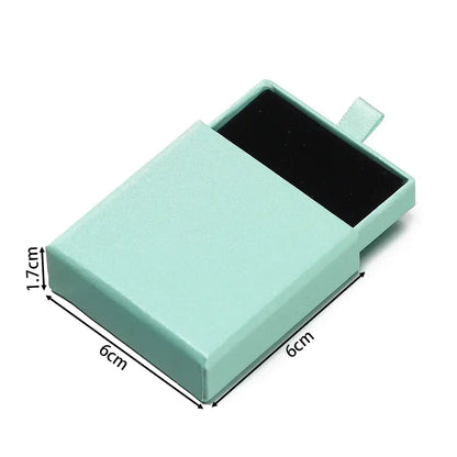Creative Drawer Jewelry Packaging Box Necklace Ring Earing Bracelet Storage Organizer Display Stand Solid Color Paper Gift 2030
