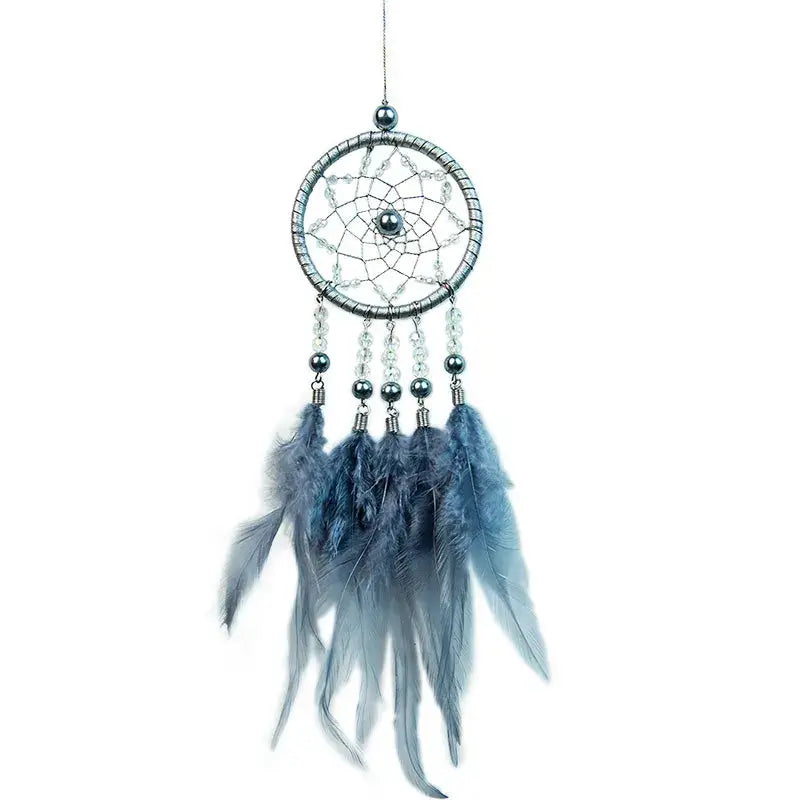 Dream Catcher Car Ornament Car Interior Hanging Pendant Accessory Bedroom Decoration Wind Chimes Home Feather Craft Gift