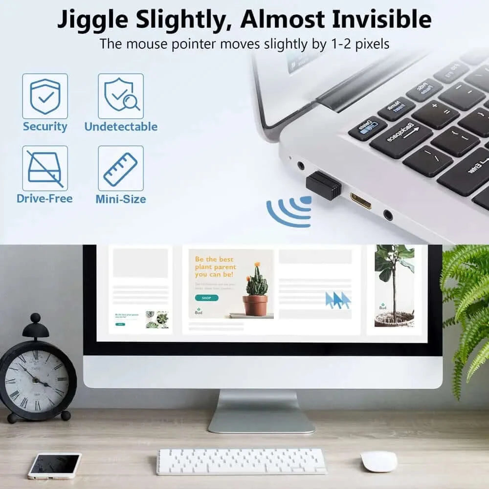 Mouse Jiggler USB Mover Undetectable Automatic Mouse Shaker Wiggler.