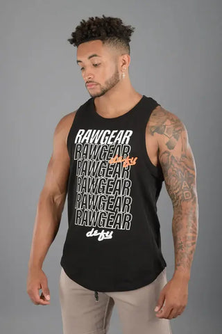 RAWGEAR TankTops Gym Workout Men's Clothing Bodybuilding Sport Fitness.