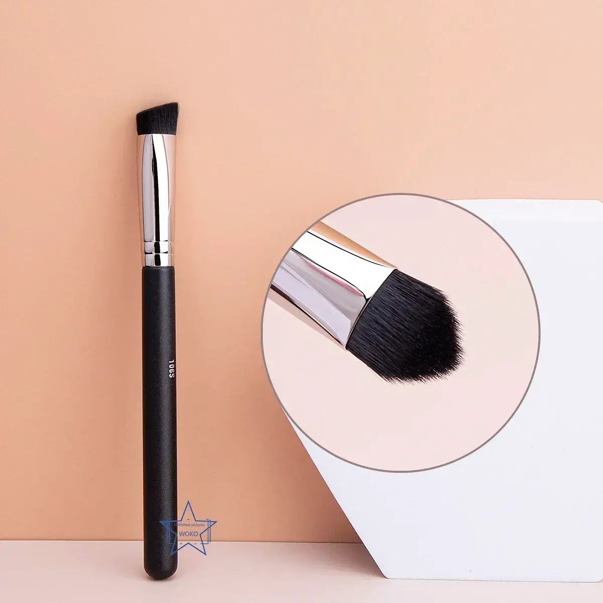 angled makeup brushes for contouring