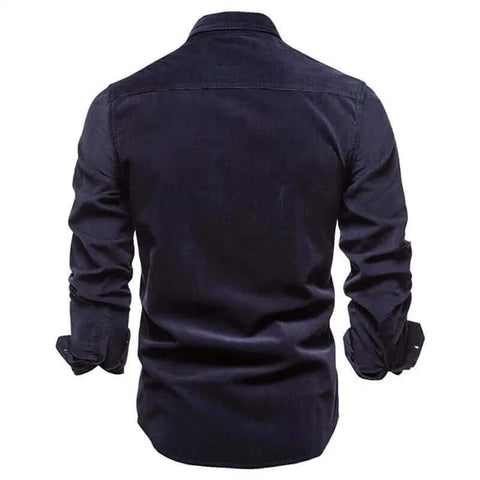 New Shirts Men Long Sleeve Casual Cotton Shirt High Quality Solid