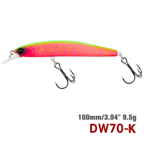 TSURINOYA 100SP Suspending Minnow Fishing Lure DW70 100mm 9.5g.