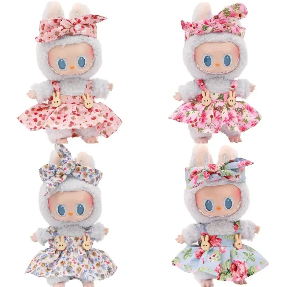Lububu Clothes for 15-17CM Doll - Floral Dress Set