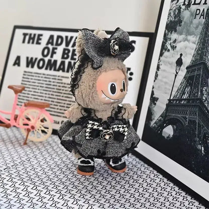 Only Doll Clothes 17cm Labubu Baby Clothes Labubu Blind Box Pendant Plush High-Quality Toy Decoration Cute Set Children&