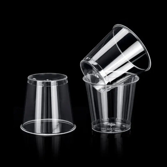 100 Pcs Reusable Plastic Shot Glasses 30ml Shot Cups For Party Clear.