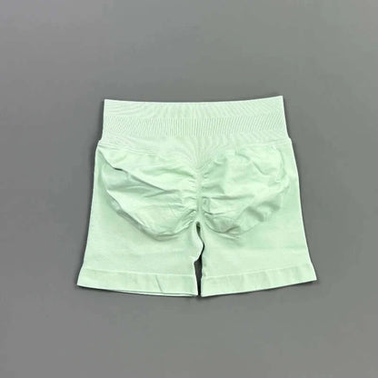 HISTELLO Women’s Seamless Scrunch Workout Shorts
