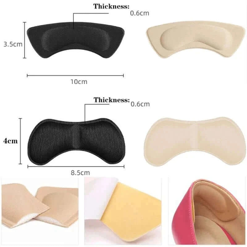 2pcs 4D Heel Pads Insoles Patch Anti-wear Shoe Cushion Pain Relief.