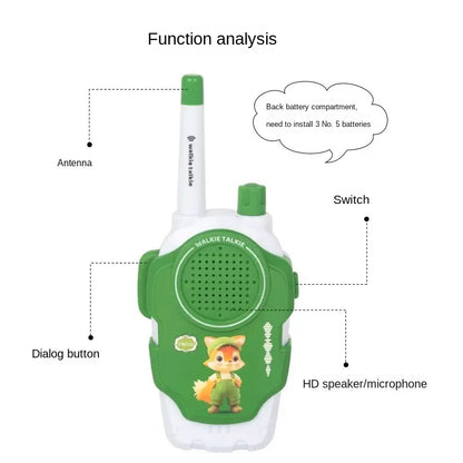 2pcs Kid-Friendly Walkie Talkie - Clear Communication