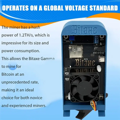 Bitaxe Gamma 601 1.2TH/S 18-22W BTC Solo Lottery Miner BM1370 Asic Bitcoin Crypto Miner From Antminer S21 Pro US PLUG-N36R