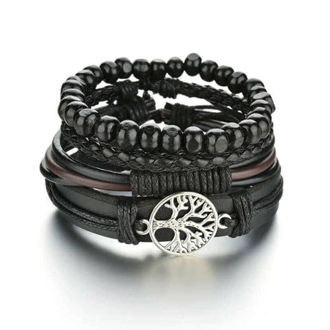 Mens Modern Multilayered Bracelet.