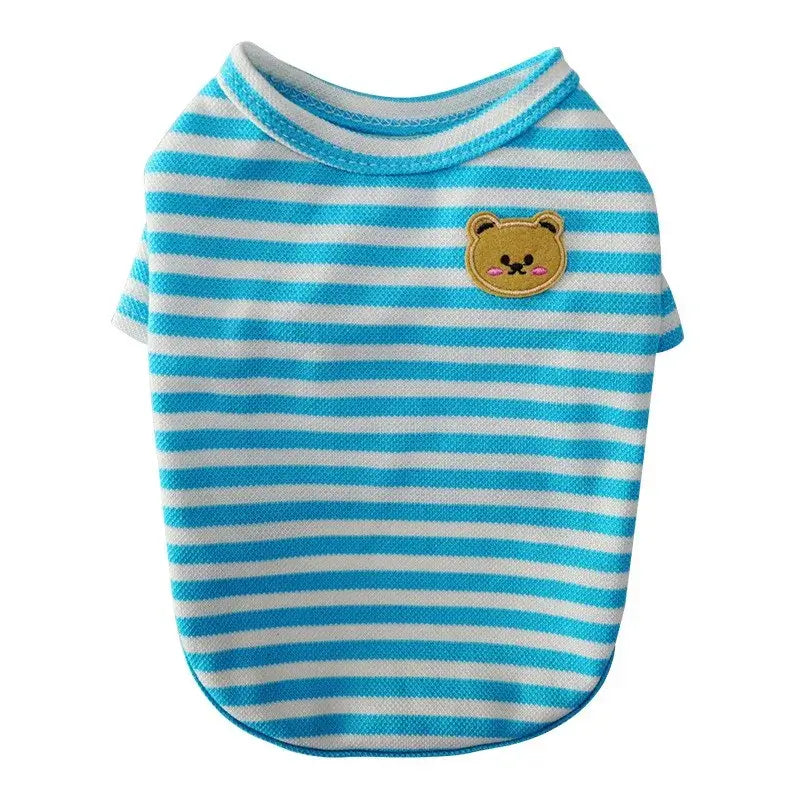 Pet Dog Vest Summer T-Shirt 2025 - Striped Dog Clothes