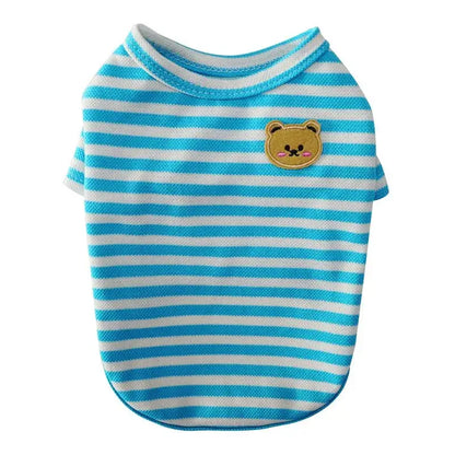 Pet Dog Vest Summer T-Shirt 2025 - Striped Dog Clothes