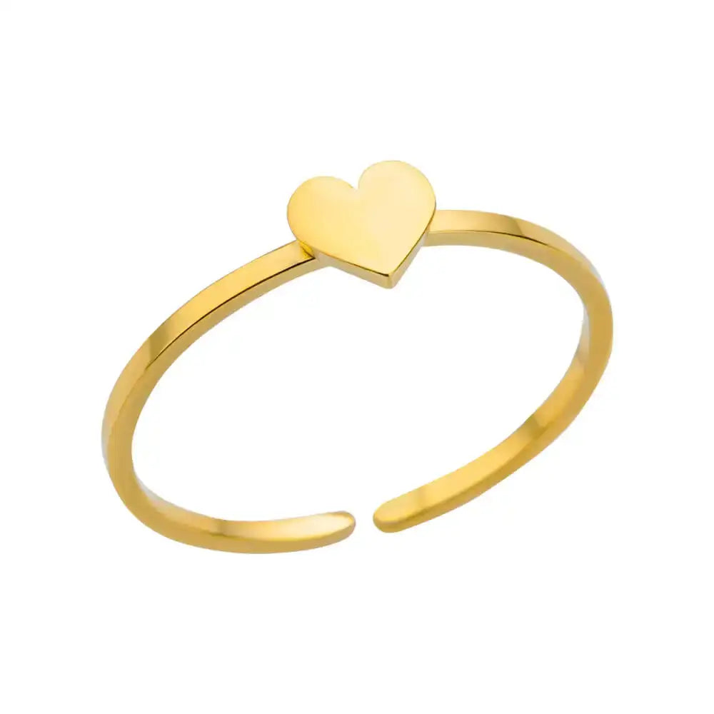 Stainless Steel Rings for Women Gold Color Never Fade Luxury Classic rings wedding couple rings Jewelry Free Shipping
