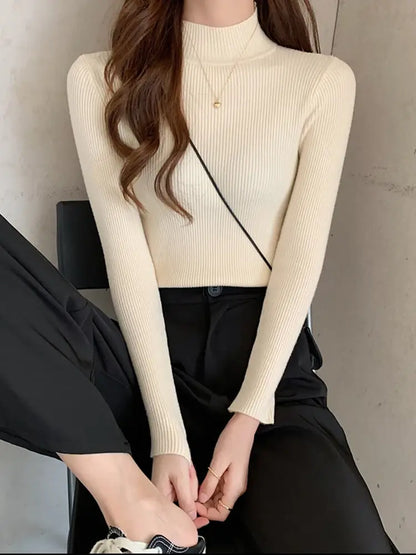 Chic Mock Neck Women&