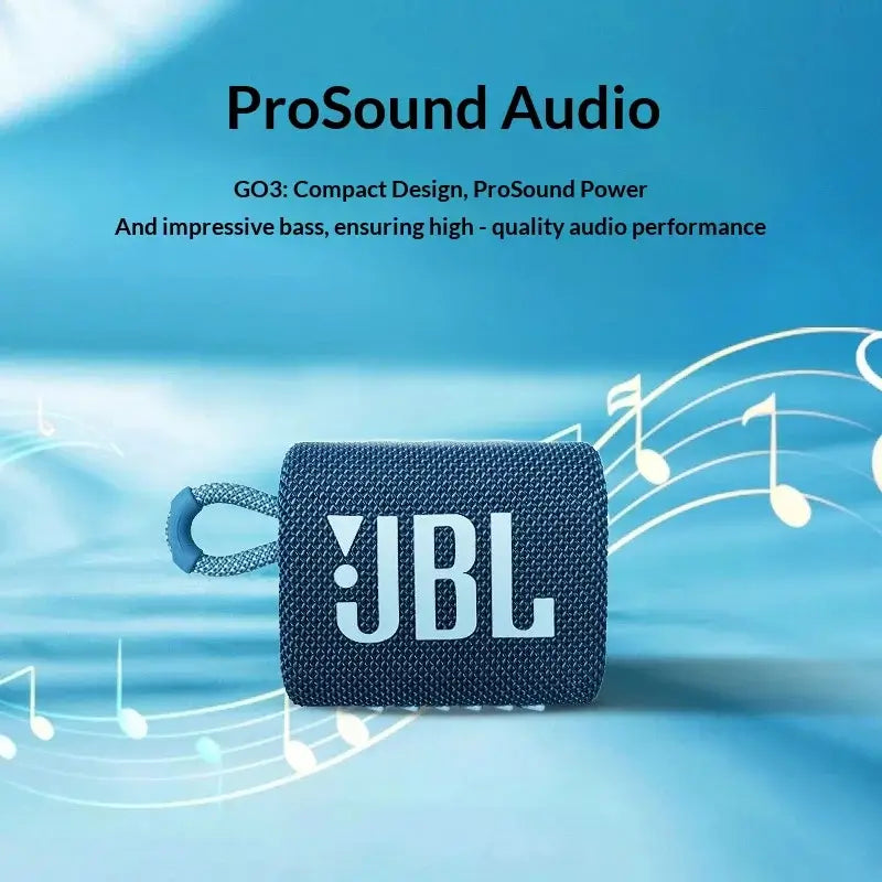 JBL GO3 Mini Pocket Wireless Speaker IP67 Waterproof Bluetooth Portable Audio For Travel Camping Hiking
