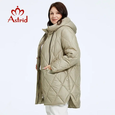 Astrid Women's Winter Jacket 2023 Plus Size Women Parka Long Down.