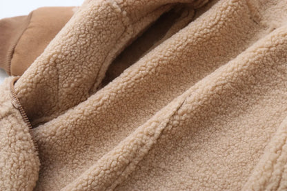 winter baby jumpsuits with fur lining