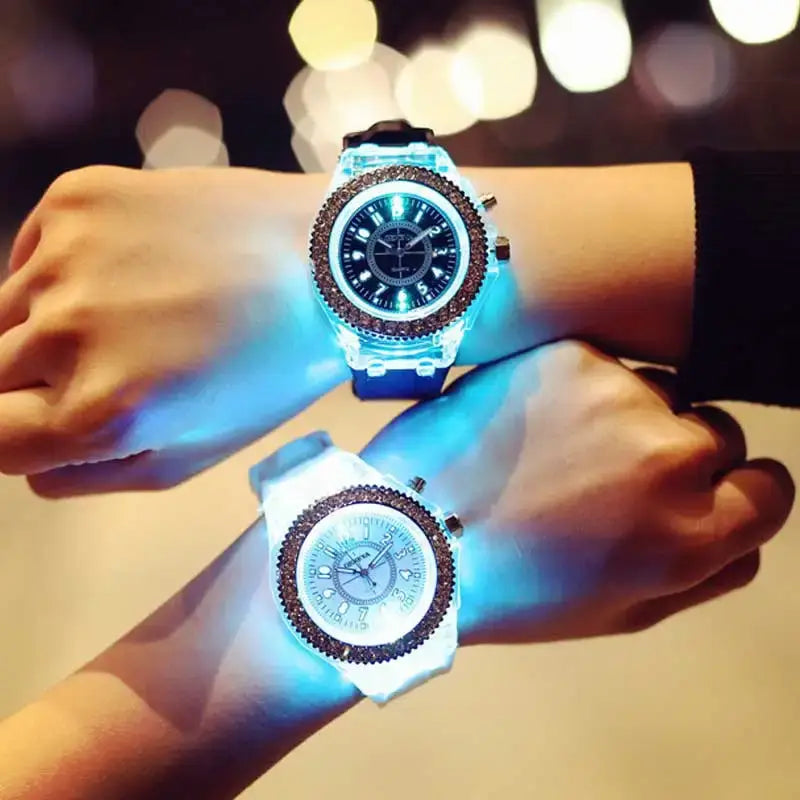LED Light-Up Watch with Silicone Strap