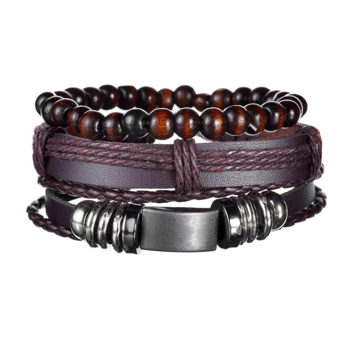 Mens Modern Multilayered Bracelet.