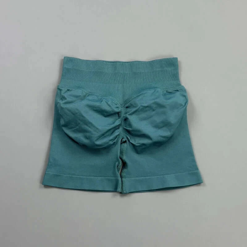 HISTELLO Women’s Seamless Scrunch Workout Shorts