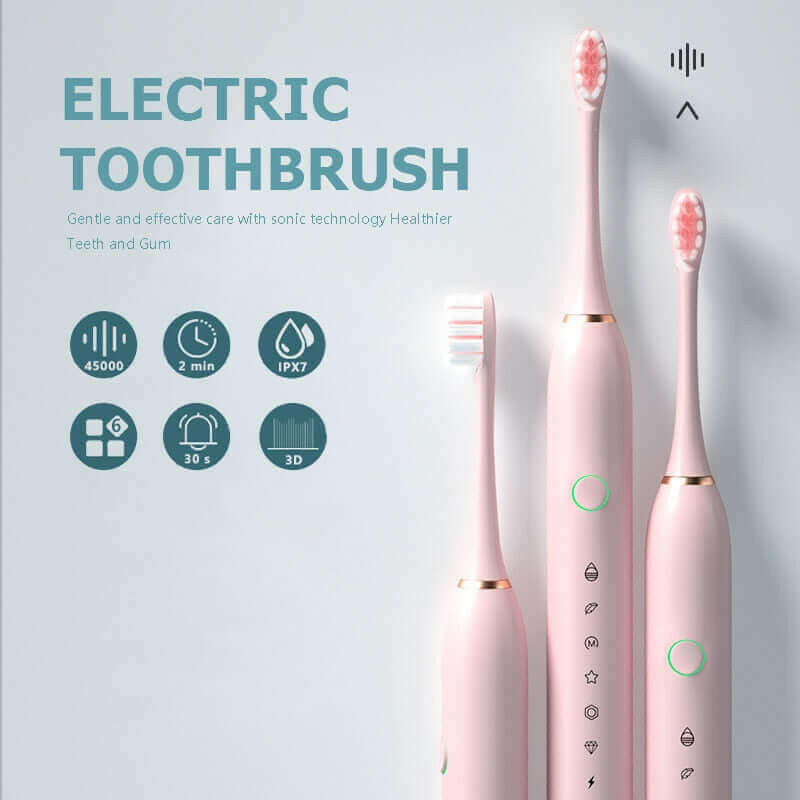 Smart Electric Sonic Toothbrush Rechargeable Electronic Teeth Brush.