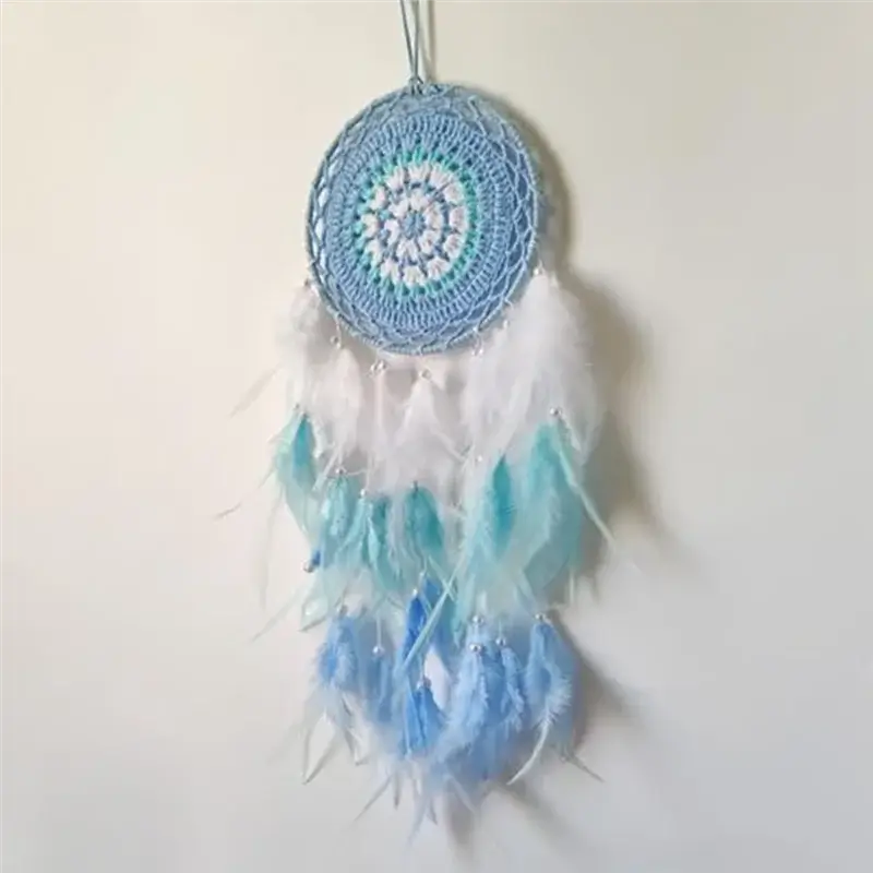 blue dream catcher wall hanging