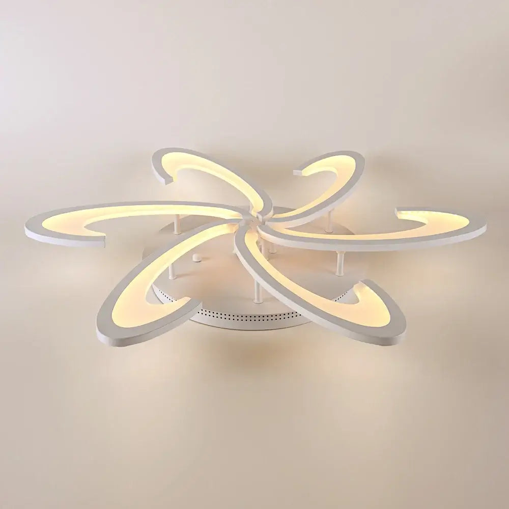 VETRULUS Flower LED Ceiling Light, 6-Leaf Design