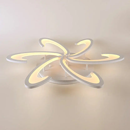 VETRULUS Flower LED Ceiling Light, 6-Leaf Design