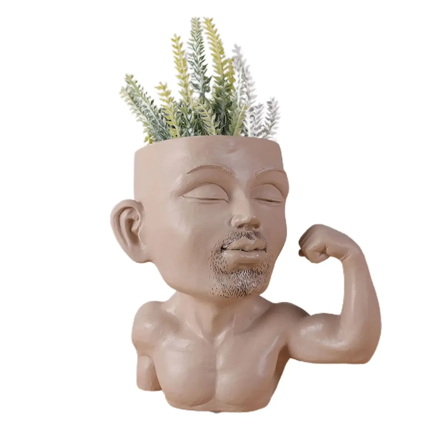 face flower pot succulent planter