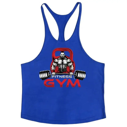 Gym Sleeveless Tank Men, Stringer Fitness Vest, Bodybuilding Singlet Moisture-Wicking Durable Summer Flexible Workout Sportswear