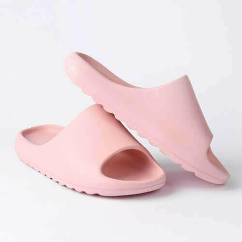 Cloud Pillow Slippers for Women - Pink Shower Shoes for College Dorm.