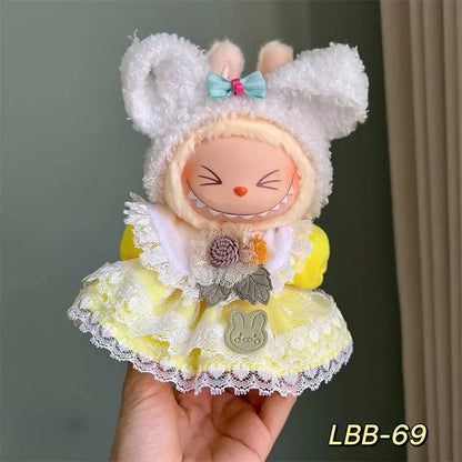 Labubu 17cm Doll Clothes Set - DIY Accessories