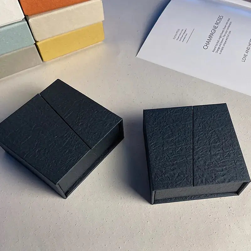 Magnetic Jewelry Box Earring Bracelet Ring Necklace Storage Gift Box High-quality Slanted Flip Cover Paper Jewelry Packaging Box