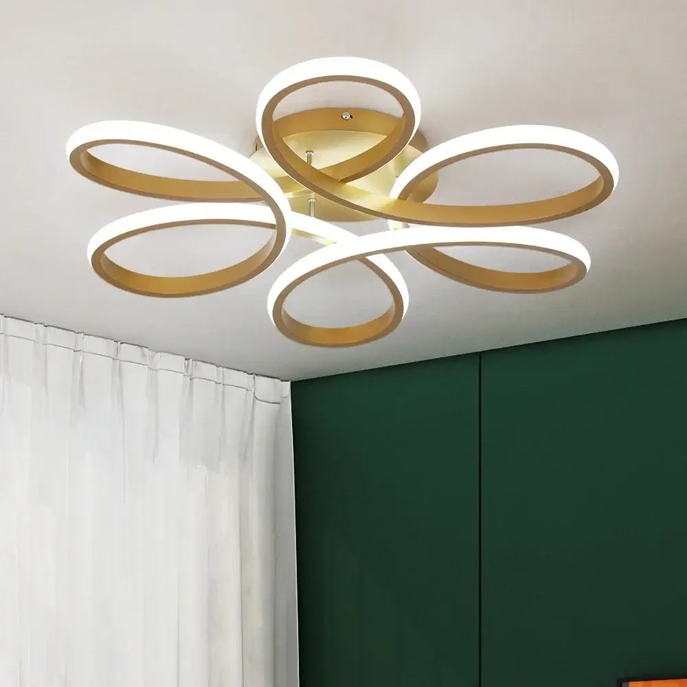 Vinilky Dimmable LED Ceiling or Pendant Light, Black or Gold