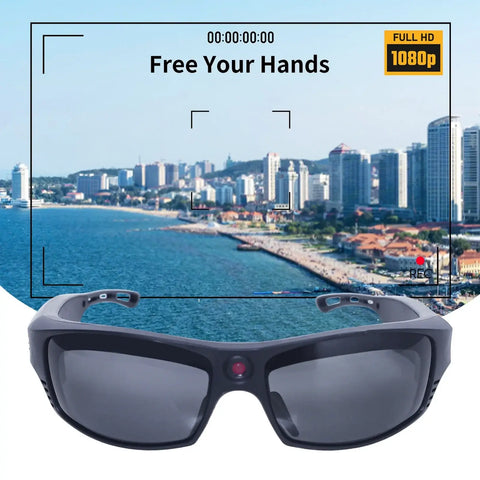 1080P Mini Camera Video Glasses Recording Sport Sunglasses with