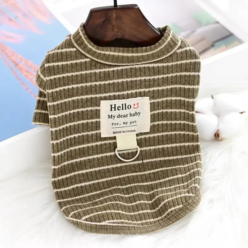 Pet Dog Vest Summer T-Shirt 2025 - Striped Dog Clothes