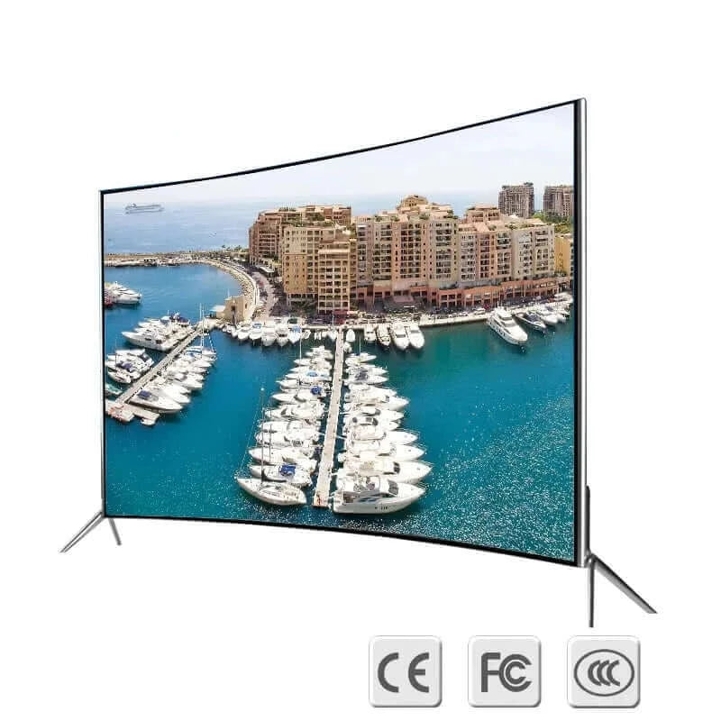 4K UHD Android TV 42  55 65 inch curved tv smart led tv with USB.