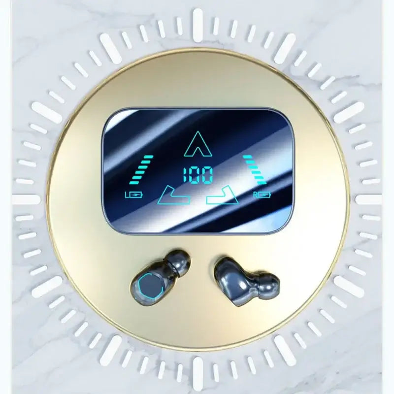 Wireless Bluetooth Compact Earphone HIFI Stereo Sound ENC Headphones Power Display Earbuds For Smartphone Sport Headsets