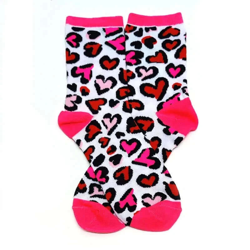 Valentine Day Women Socks Funny Cartoon Socks Four Leaf Clover Corgi Dog Letter Cute Love Dinosaur Anniversary Present Gifts
