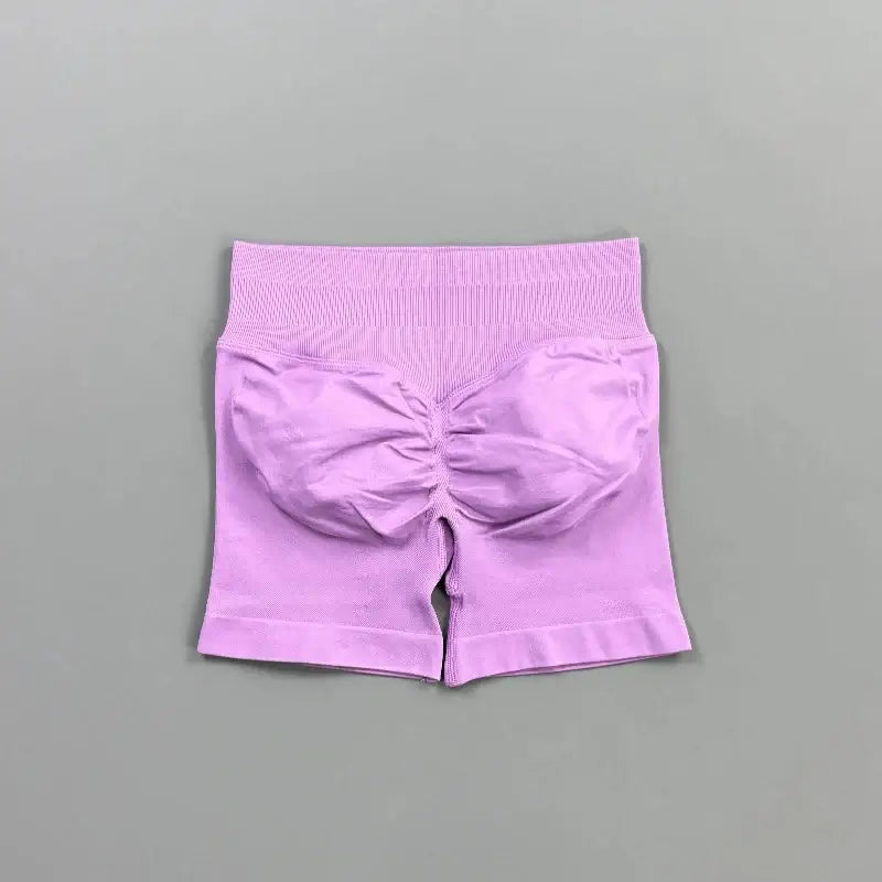 HISTELLO Women’s Seamless Scrunch Workout Shorts
