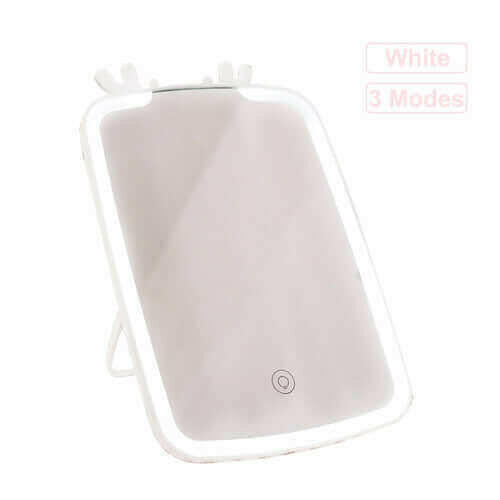 LED Makeup Mirror Touch Screen Vanity Mirrors USB Charging Cosmetic.